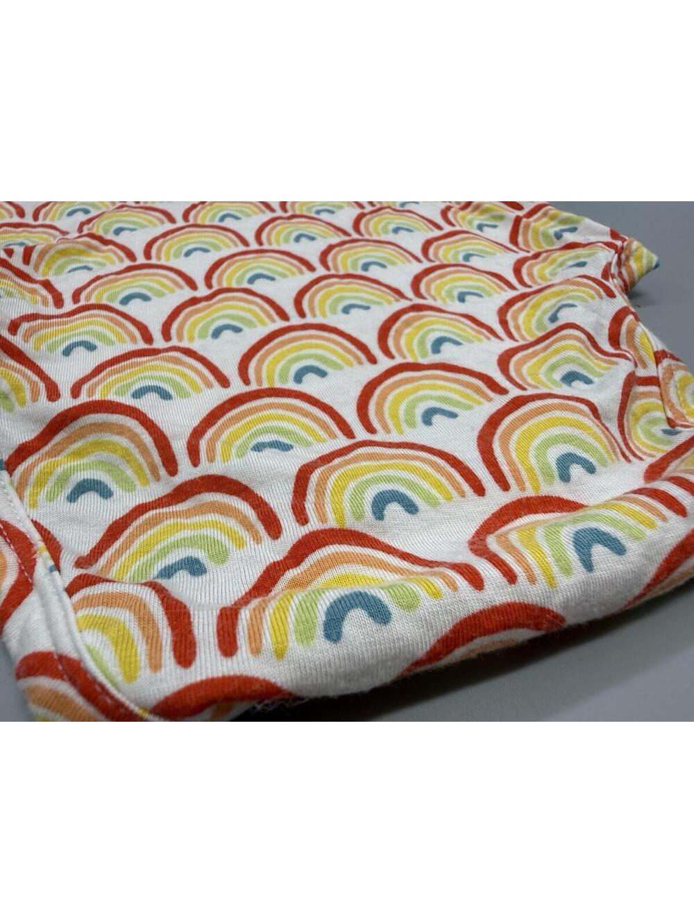 Play by Little Sleepies Rainbow Print 6-12 Months Short Sleeve Bamboo bodysuit - Picture 4 of 5